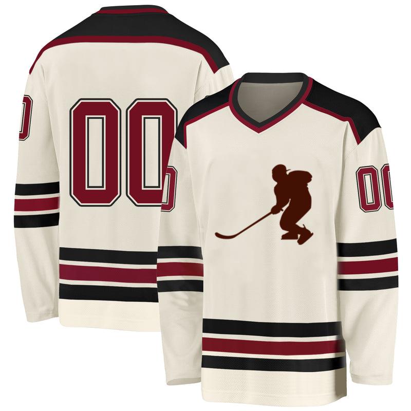Hockey Ice Player Silhouette Hockey Jersey