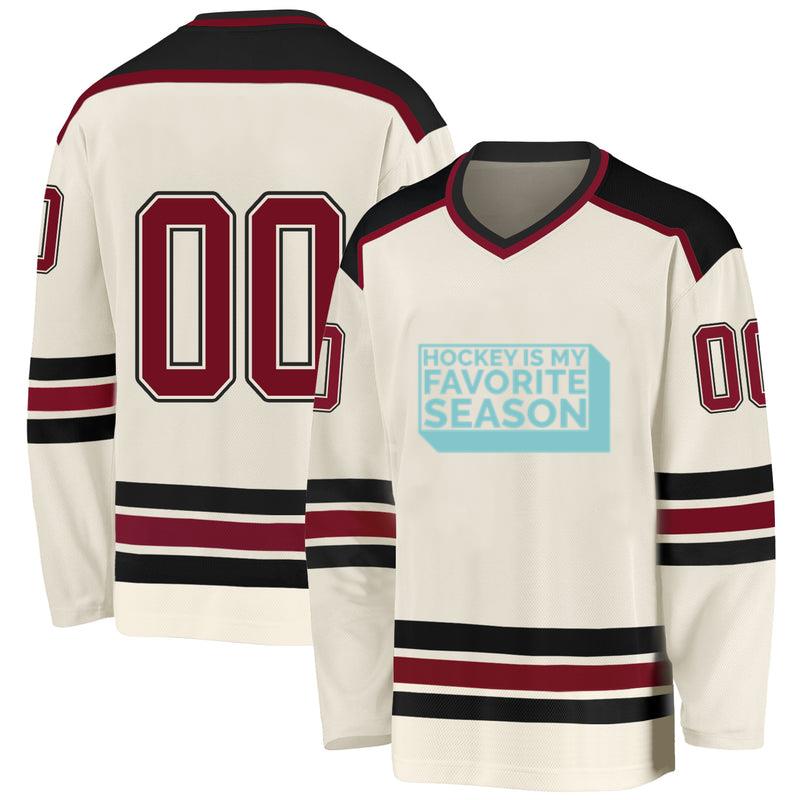 Hockey Is My Favorite Season Quote Cut Out Hockey Jersey