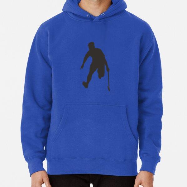 Hockey Player Silhouette Facing Down Classic Unisex Hoodie