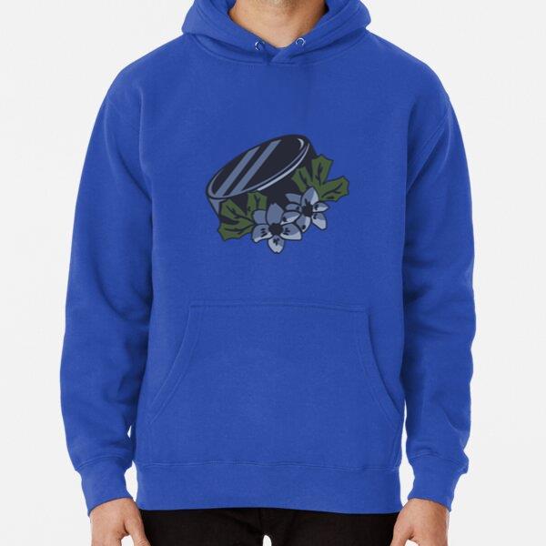 Hockey Puck With Flowers Illustration Classic Unisex Hoodie
