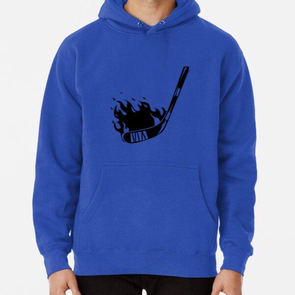 Ice Hockey On Fire High Contrast Classic Unisex Hoodie