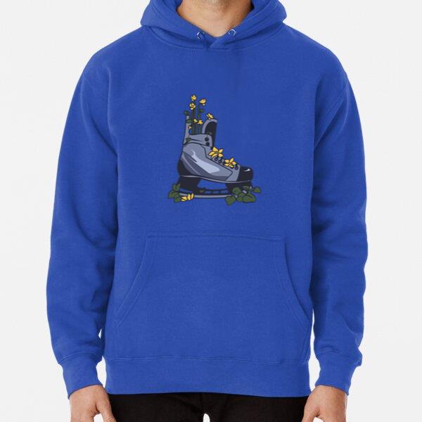 Ice Hockey Skate With Flowers Illustration Classic Unisex Hoodie