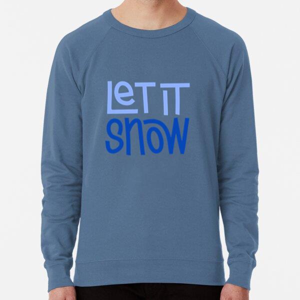 Let It Snow Ski Lettering Loose Fit Sweatshirt