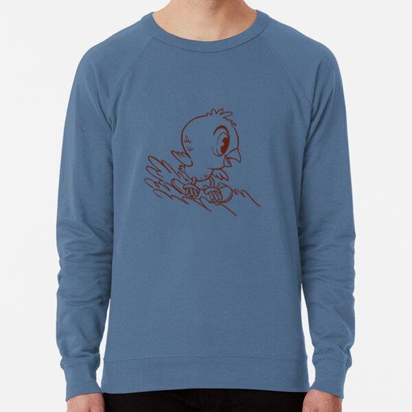 Little Chicken Happily Skiing In The Snow Loose Fit Sweatshirt