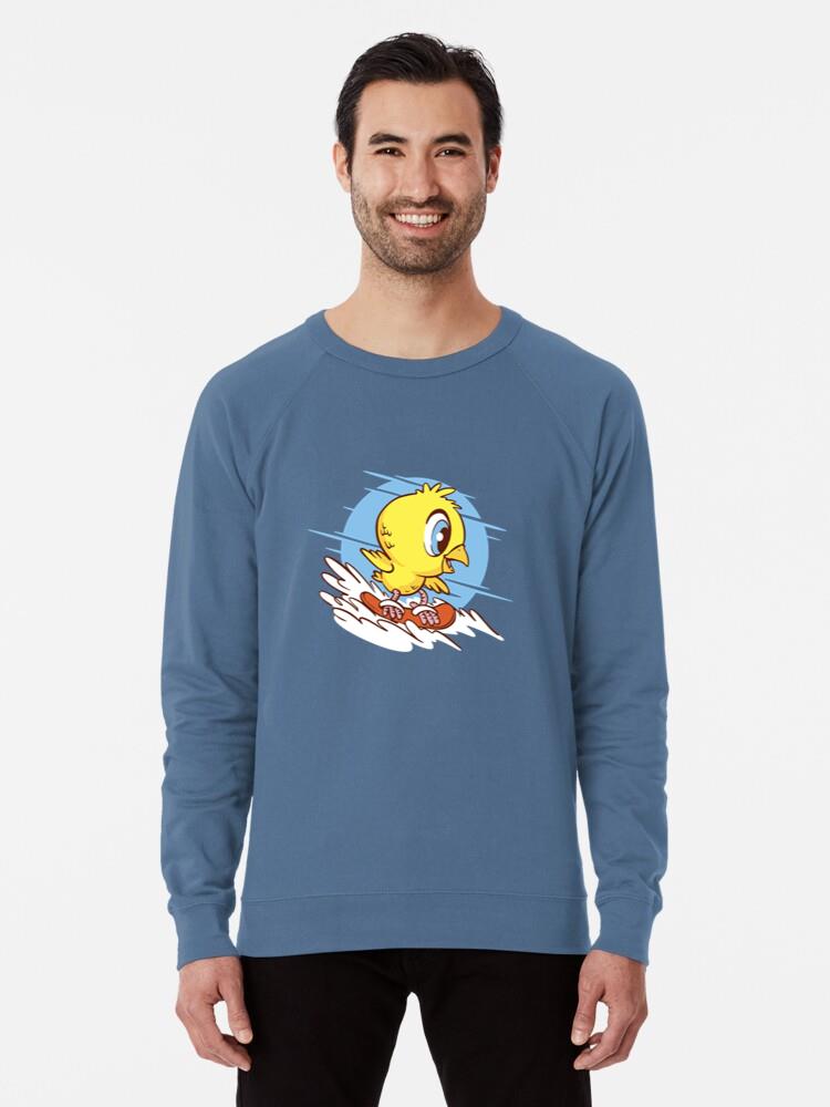 Little Chicken Joyfully Skiing In The Snow Loose Fit Sweatshirt - Image 2