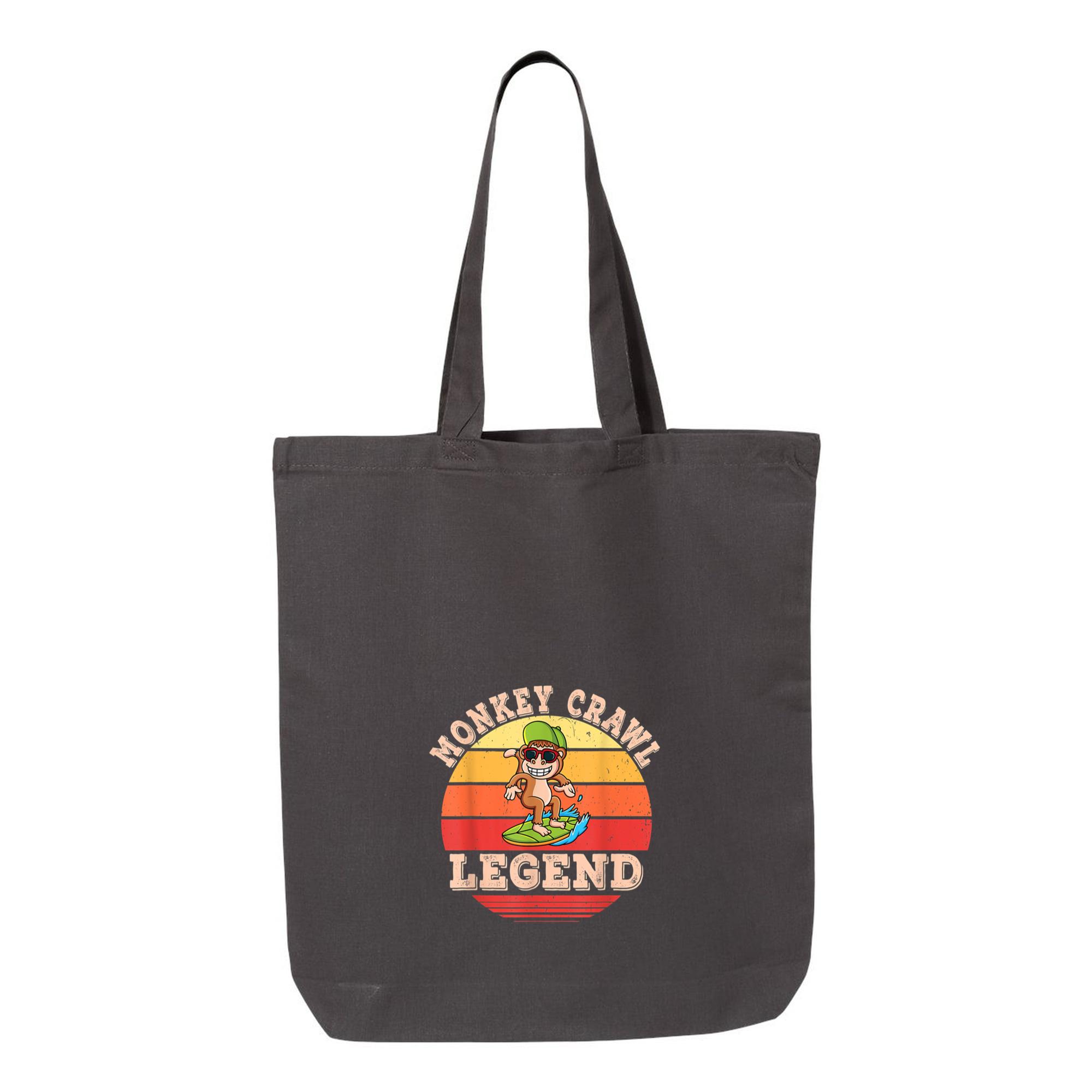 Monkey Crawl Legend Skimboarder Canvas Tote Bag - Image 3