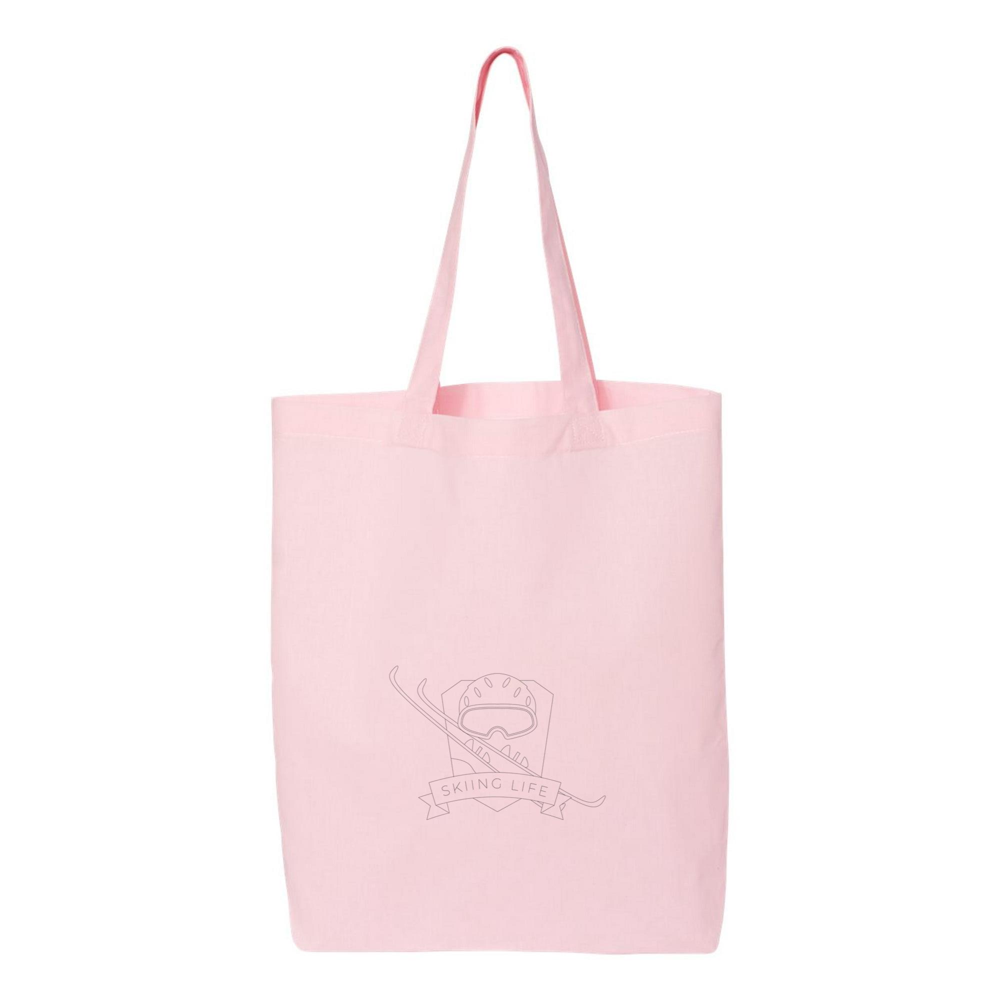Skiing Life Mask Ski Badge Line Canvas Tote Bag - Image 2