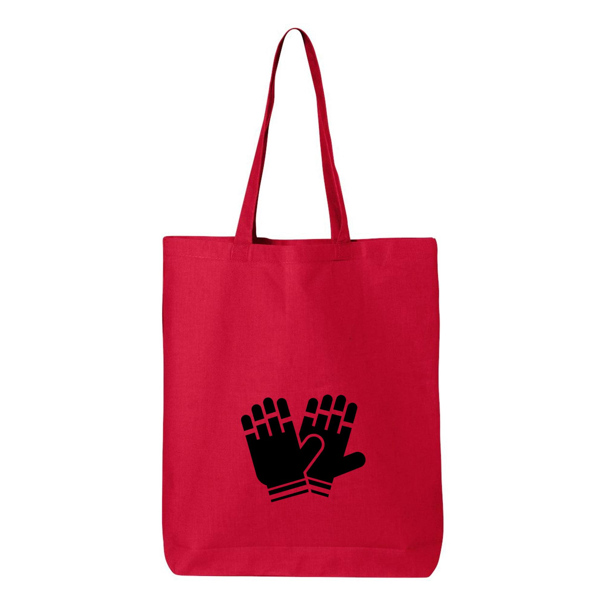 Snow Gloves Ski Icon Canvas Tote Bag 