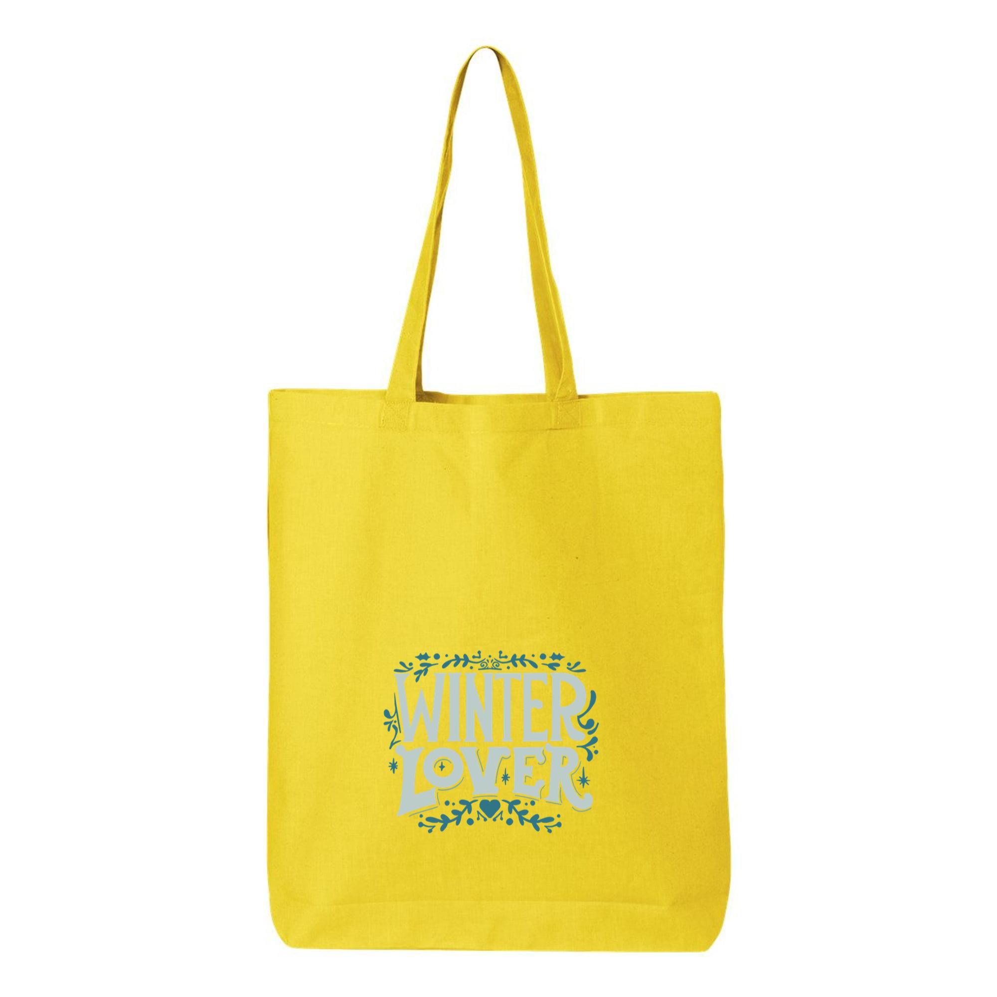 Winter Lover Ornate Label Canvas Tote Bag - Image 4