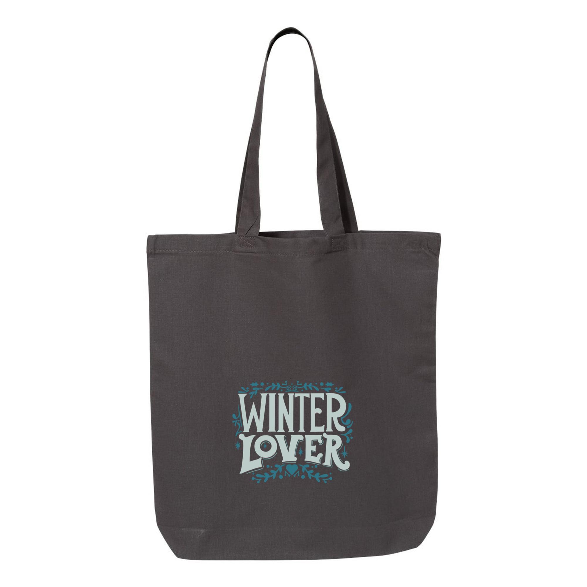Winter Lover Ornate Label Canvas Tote Bag - Image 3